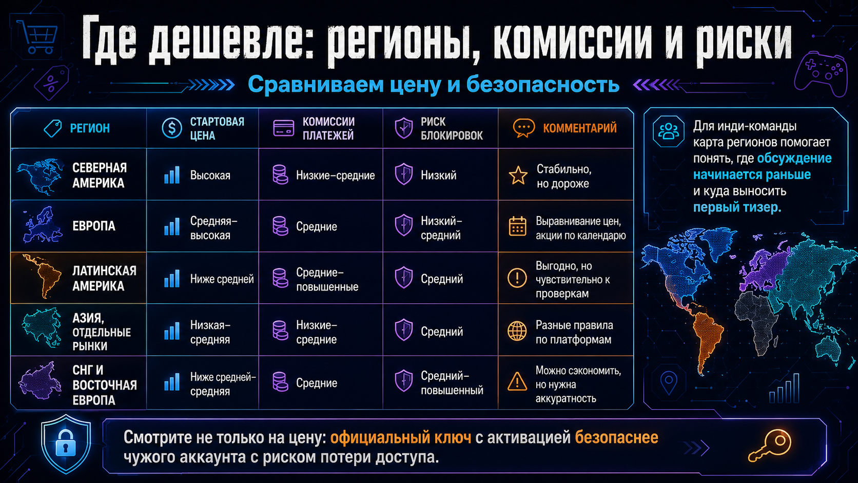 Где дешевле: регионы, комиссии и риски